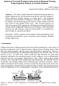 Cover page: Analysis of Tool and Workpiece Interaction in Diamond Turning using Graphical Analysis of Acoustic Emission