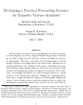 Cover page: Developing a Practical Forecasting Screener for Domestic Violence Incidents for the Los Angeles County Sheriff's Department