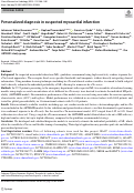 Cover page: Personalized diagnosis in suspected myocardial infarction.