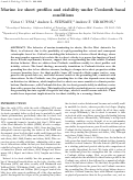 Cover page: Marine ice-sheet profiles and stability under Coulomb basal conditions