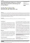 Cover page: Coccidioidal Hepatic Abscess in a Patient With Disseminated Coccidioidomycosis: A Case Report