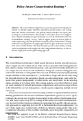 Cover page: Policy-Aware Connectionless Routing