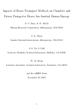 Cover page: Impact of beam transport method on chamber and driver design for heavy 
ion inertial fusion energy