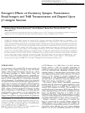 Cover page: Estrogens Effects on Excitatory Synaptic Transmission Entail Integrin and TrkB Transactivation and Depend Upon β1-integrin function.