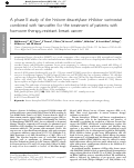 Cover page: A phase II study of the histone deacetylase inhibitor vorinostat combined with tamoxifen for the treatment of patients with hormone therapy-resistant breast cancer