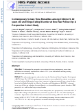 Cover page: Contemporary screen time modalities among children 9–10 years old and binge‐eating disorder at one‐year follow‐up: A prospective cohort study