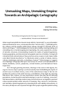 Cover page: Unmasking Maps, Unmaking Empire: Towards an Archipelagic Cartography