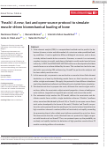 Cover page: ‘Fossils’: A new, fast and open‐source protocol to simulate muscle‐driven biomechanical loading of bone