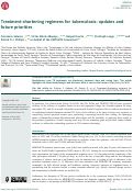 Cover page: Treatment-shortening regimens for tuberculosis: updates and future priorities.