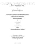 Cover page: Archaeology For, By, and With the Navajo People- the Nihook'aa Dine'e' Bila' Ashdlaa'ii Way