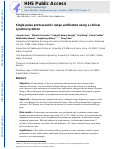 Cover page: Single pulse protoacoustic range verification using a clinical synchrocyclotron