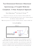 Cover page: Two-Dimensional Electronic–Vibrational Spectroscopy of Coupled Molecular Complexes: A Near-Analytical Approach