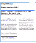 Cover page: Fate and Transport of Three Pharmaceuticals in the Sacramento-San Joaquin Delta