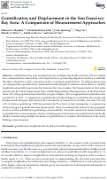Cover page: Gentrification and Displacement in the San Francisco Bay Area: A Comparison of Measurement Approaches