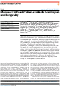 Cover page: Mucosal TLR5 activation controls healthspan and longevity.