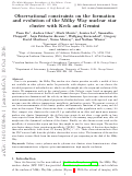 Cover page: Observational constraints on the formation and evolution of the Milky Way nuclear star cluster with Keck and Gemini