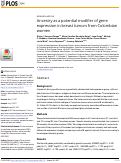 Cover page: Ancestry as a potential modifier of gene expression in breast tumors from Colombian women.