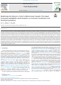 Cover page of Modulating the behavior of ethyl cellulose-based oleogels: The impact food-grade amphiphilic small molecules on structural, mechanical, and rheological properties