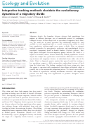 Cover page: Integrative tracking methods elucidate the evolutionary dynamics of a migratory divide