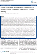 Cover page: Biofilm formation assessment in Sinorhizobium meliloti reveals interlinked control with surface motility