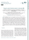 Cover page: Pyogenic spinal infections warrant a total spine MRI.