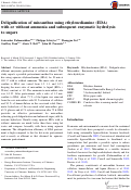 Cover page: Delignification of miscanthus using ethylenediamine (EDA) with or without ammonia and subsequent enzymatic hydrolysis to sugars