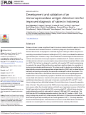 Cover page: Development and validation of an immunoperoxidase antigen detection test for improved diagnosis of rabies in Indonesia.