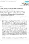 Cover page: On the Role of Mechanics in Chronic Lung Disease