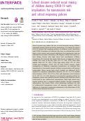 Cover page: School closures reduced social mixing of children during COVID-19 with implications for transmission risk and school reopening policies