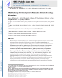 Cover page: The Challenge for Development of Valuable Immuno-oncology Biomarkers