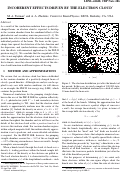 Cover page: Incoherent effects driven by the electron cloud