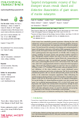 Cover page: Targeted metagenomic recovery of four divergent viruses reveals shared and distinctive characteristics of giant viruses of marine eukaryotes.