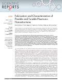 Cover page: Fabrication and Characterization of Flexible and Tunable Plasmonic Nanostructures