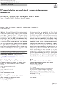 Cover page: DNA methylation age analysis of rapamycin in common marmosets