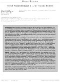 Cover page: Occult Pneumothoraces in Acute Trauma Patients