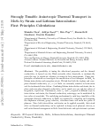 Cover page: Strongly tunable anisotropic thermal transport in MoS2 by strain and lithium intercalation: first-principles calculations