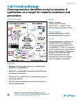 Cover page: Chemogenomics identifies acetyl-coenzyme A synthetase as a target for malaria treatment and prevention.