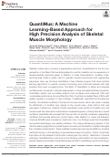 Cover page: QuantiMus: A Machine Learning-Based Approach for High Precision Analysis of Skeletal Muscle Morphology.