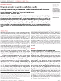 Cover page: Reward activity in ventral pallidum tracks satiety-sensitive preference and drives choice behavior