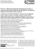 Cover page: Overview: oxidant and particle photochemical processes above a south-east Asian tropical rainforest (the OP3 project): introduction, rationale, location characteristics and tools