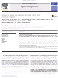 Cover page: Accuracy of anxiety and depression screening tools in heart transplant recipients