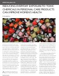 Cover page: Reducing Everyday Exposure to Toxic Chemicals in Personal Care Products Can Improve Women's Health