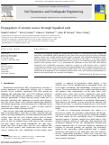 Cover page: Propagation of seismic waves through liquefied soils