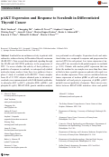 Cover page: pAKT Expression and Response to Sorafenib in Differentiated Thyroid Cancer.