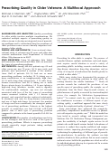 Cover page: Prescribing Quality in Older Veterans: A Multifocal Approach