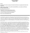 Cover page: Associations between indoor tanning and risky health-related behaviors among high school students in the United States