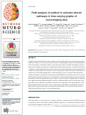 Cover page: Path analysis: A method to estimate altered pathways in time-varying graphs of neuroimaging data