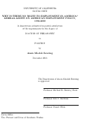 Cover page: Why Is There No Right To Employment In America? Liberal Limits On American Employment Policy, 1933-2000