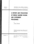 Cover page: A Review and Evaluation of Bridge Barrier Design and Experiment Procedures