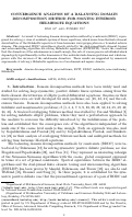 Cover page: Convergence analysis of a balalncing domain decomposition method for solving interior Helmholtz equations